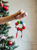Mini Wreath Felt Ball Ornament
