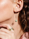 "V Cute" Beaded Dangle Earrings