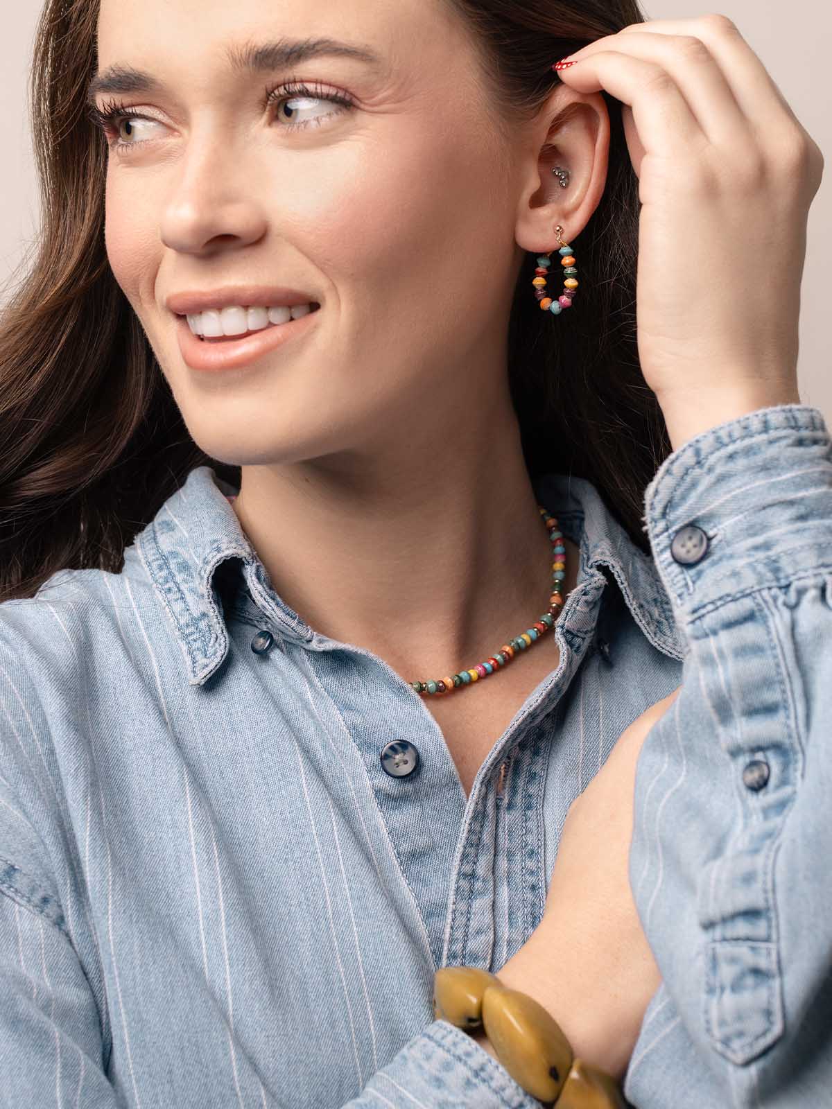 Confetti Mini Bead Layering Necklace