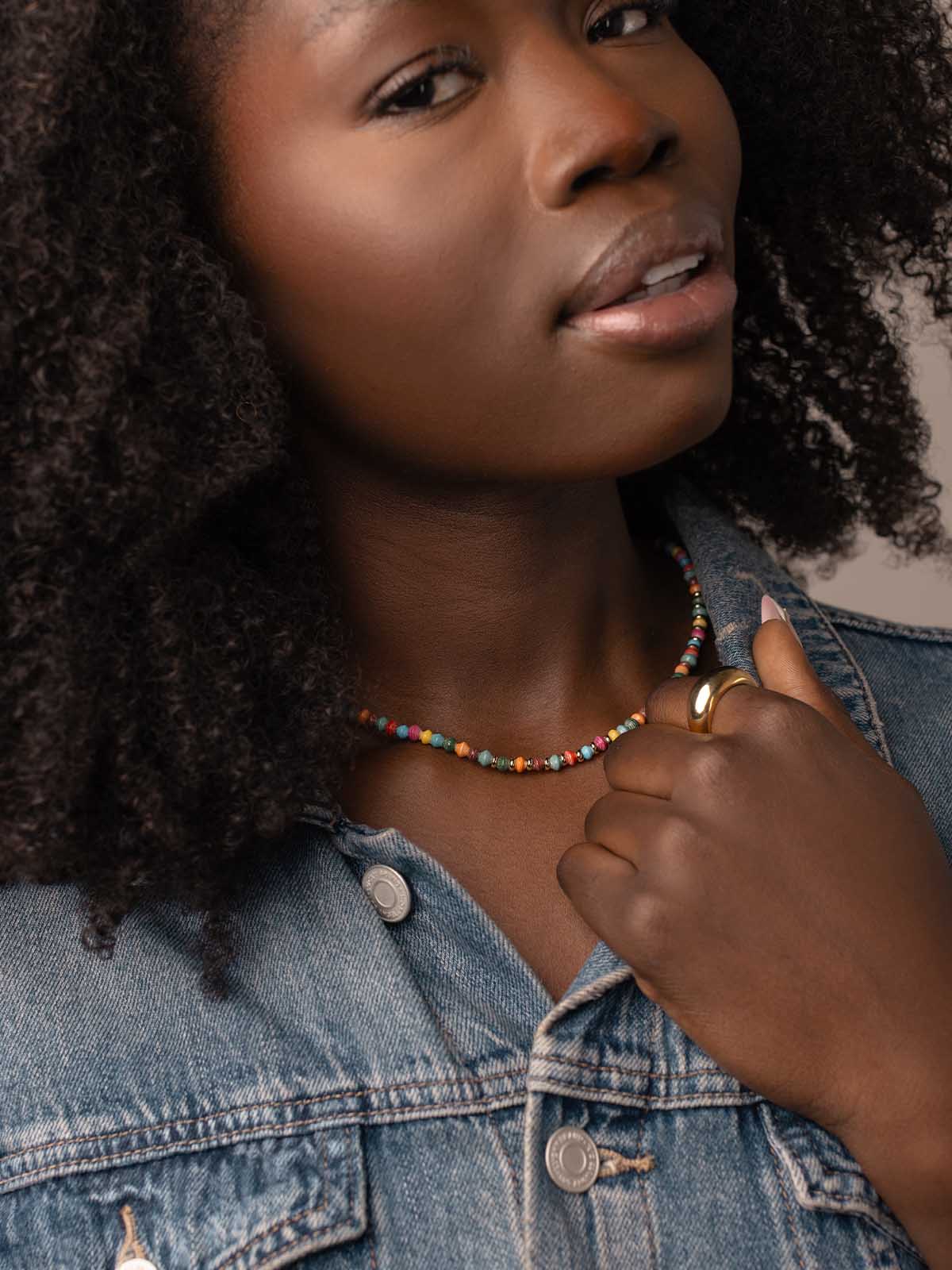 Confetti Mini Bead Layering Necklace