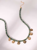 Sunshine Necklace in Earthy Green