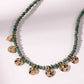 Sunshine Necklace in Earthy Green