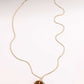 Brown Glass Pendant Necklace