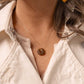 Brown Glass Pendant Necklace