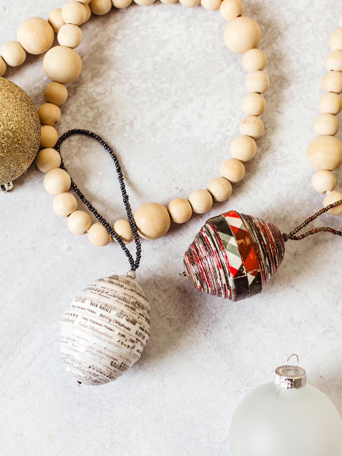 Christmas Plaid Paper Ornament