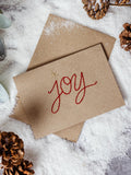 Joy Handmade Christmas Card