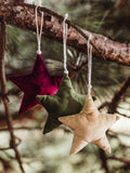 Velvet Star Ornaments