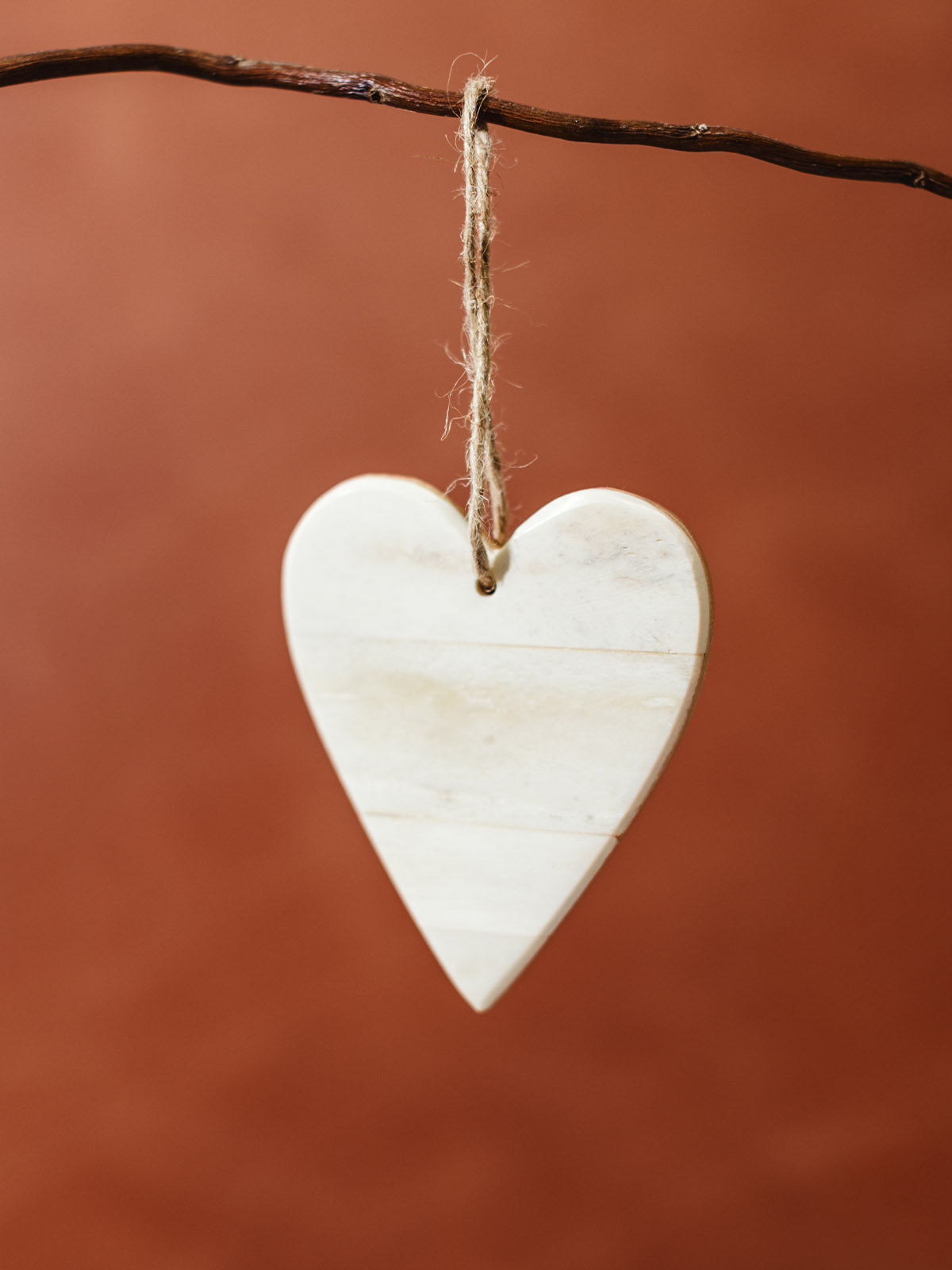Handmade Bone & Wood Ornament Set