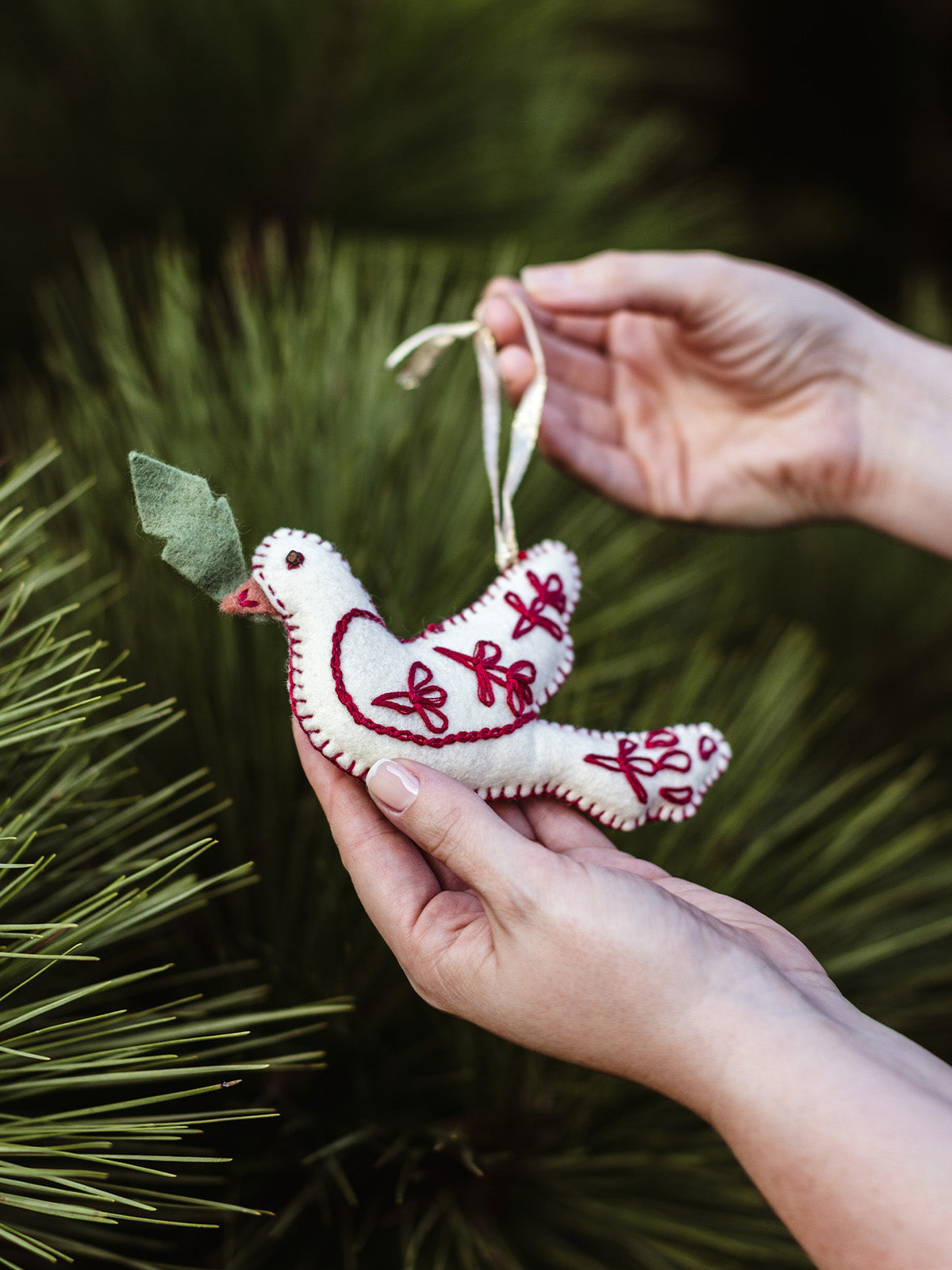 The Elora Christmas Dove Ornament