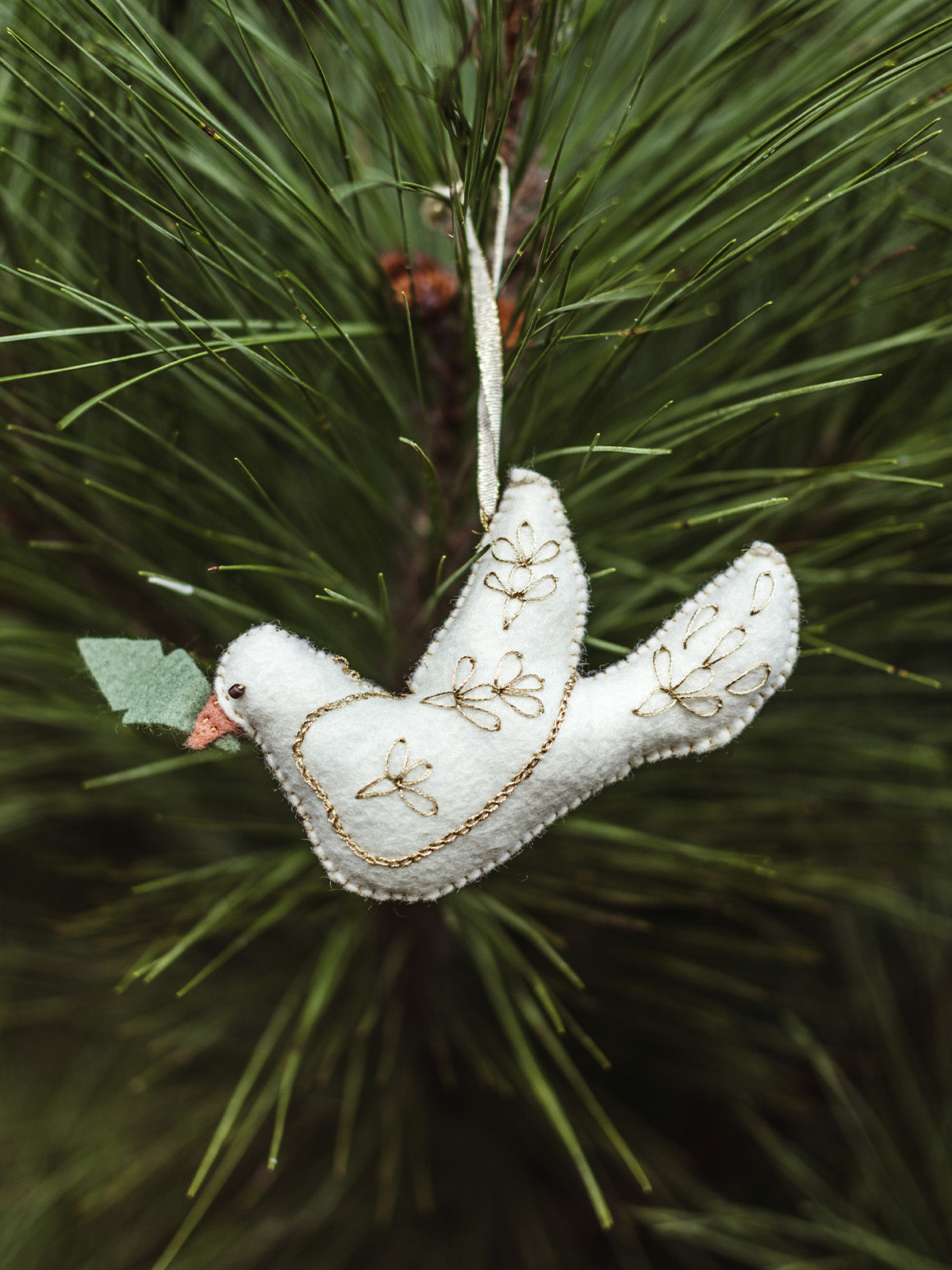 The Elora Christmas Dove Ornament