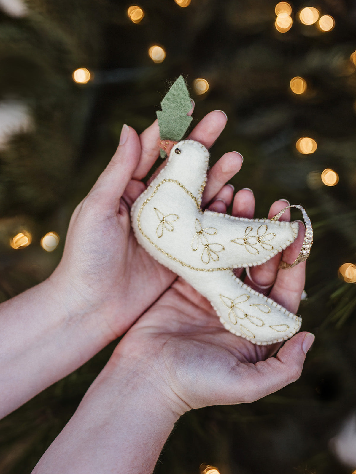 The Elora Christmas Dove Ornament