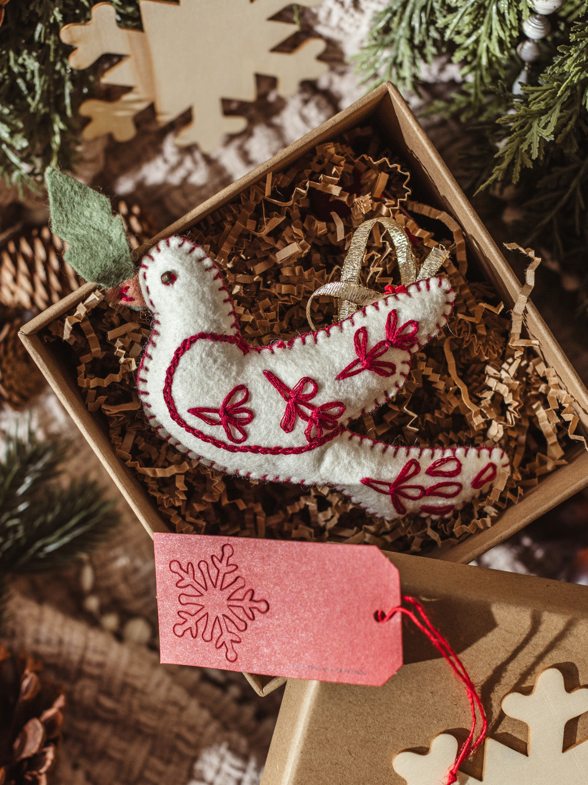 The Elora Christmas Dove Ornament
