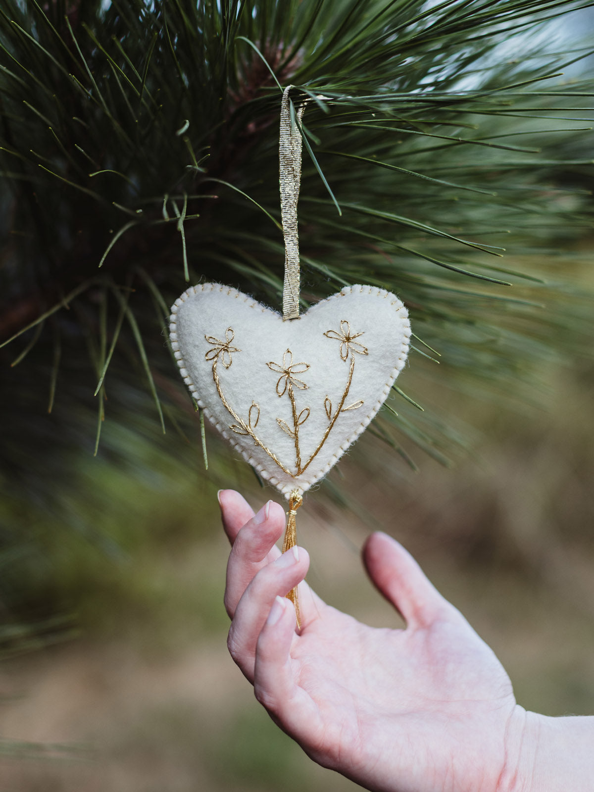 Alejandra Felt Heart Ornament