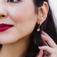 Kaila Gold Heart Hoop Earrings