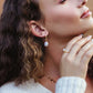 Grace Pearl Huggie Earrings