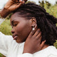 Grace Pearl Huggie Earrings