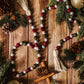 Chunky Paper Bead Christmas Garland