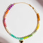 Rosalie Jade Beaded Necklace with Heart Pendant