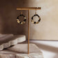 Solange Hammered Gold Circle Earrings