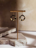 Solange Hammered Gold Circle Earrings