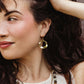 Solange Hammered Gold Circle Earrings