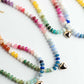 Rosalie Jade Beaded Necklace with Heart Pendant