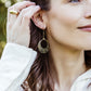 Mumtaz Oval Brass Earrings