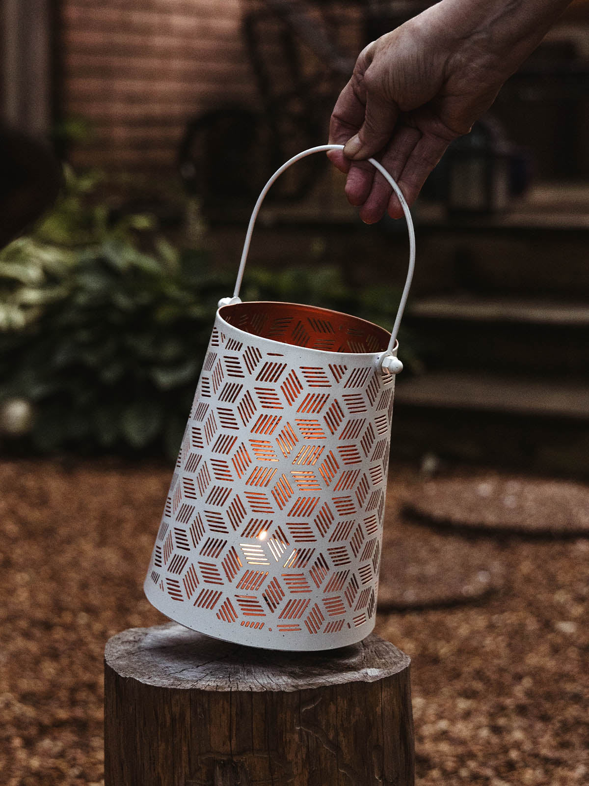 Glimmer Bright Iron Candle Lantern
