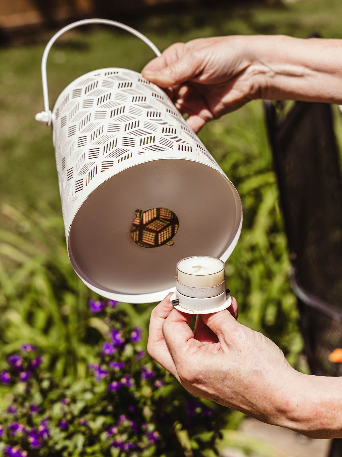 Glimmer Bright Iron Candle Lantern