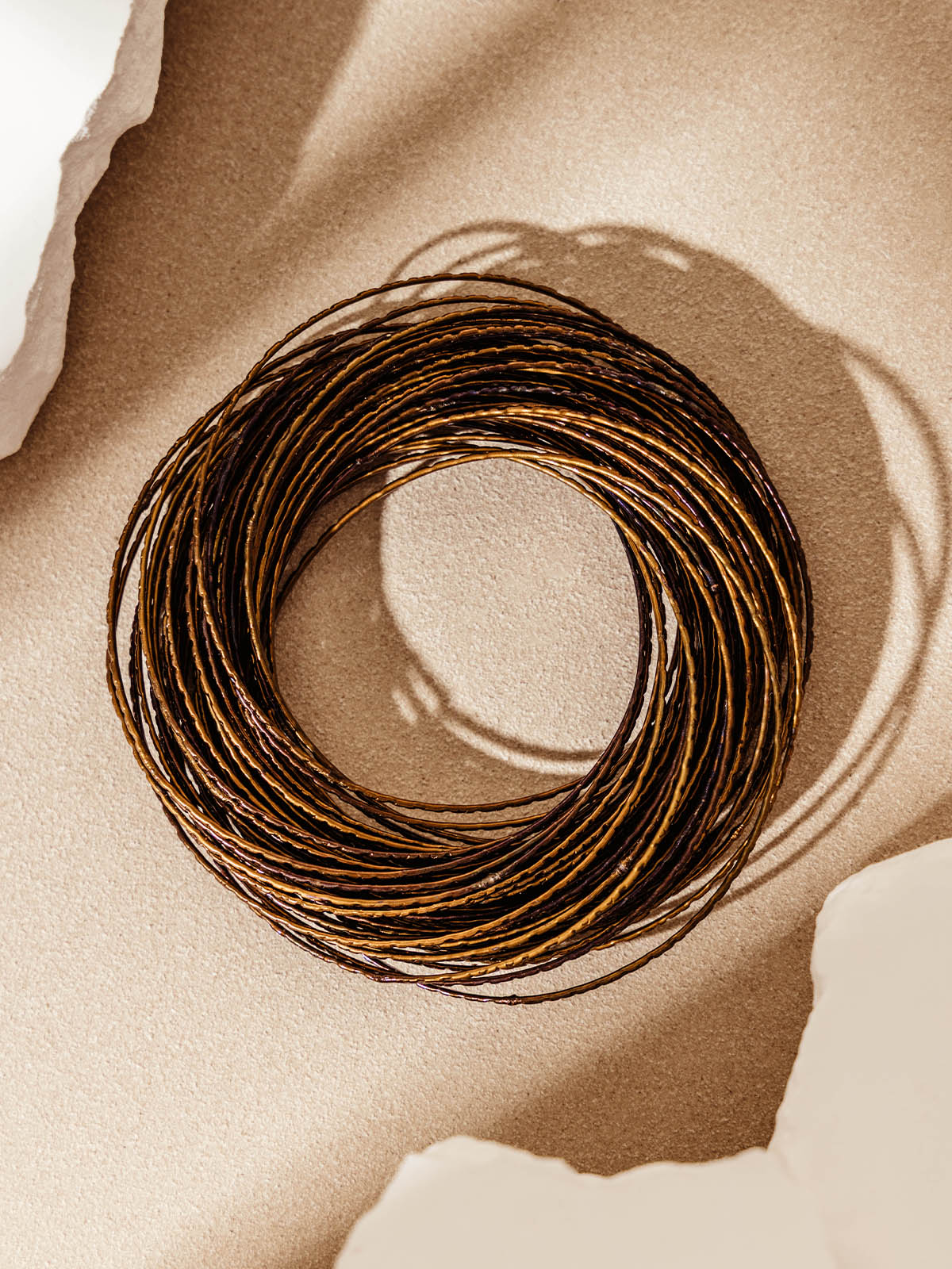 Bold & Beautiful in Bronze- Brass Bangle Bracelet