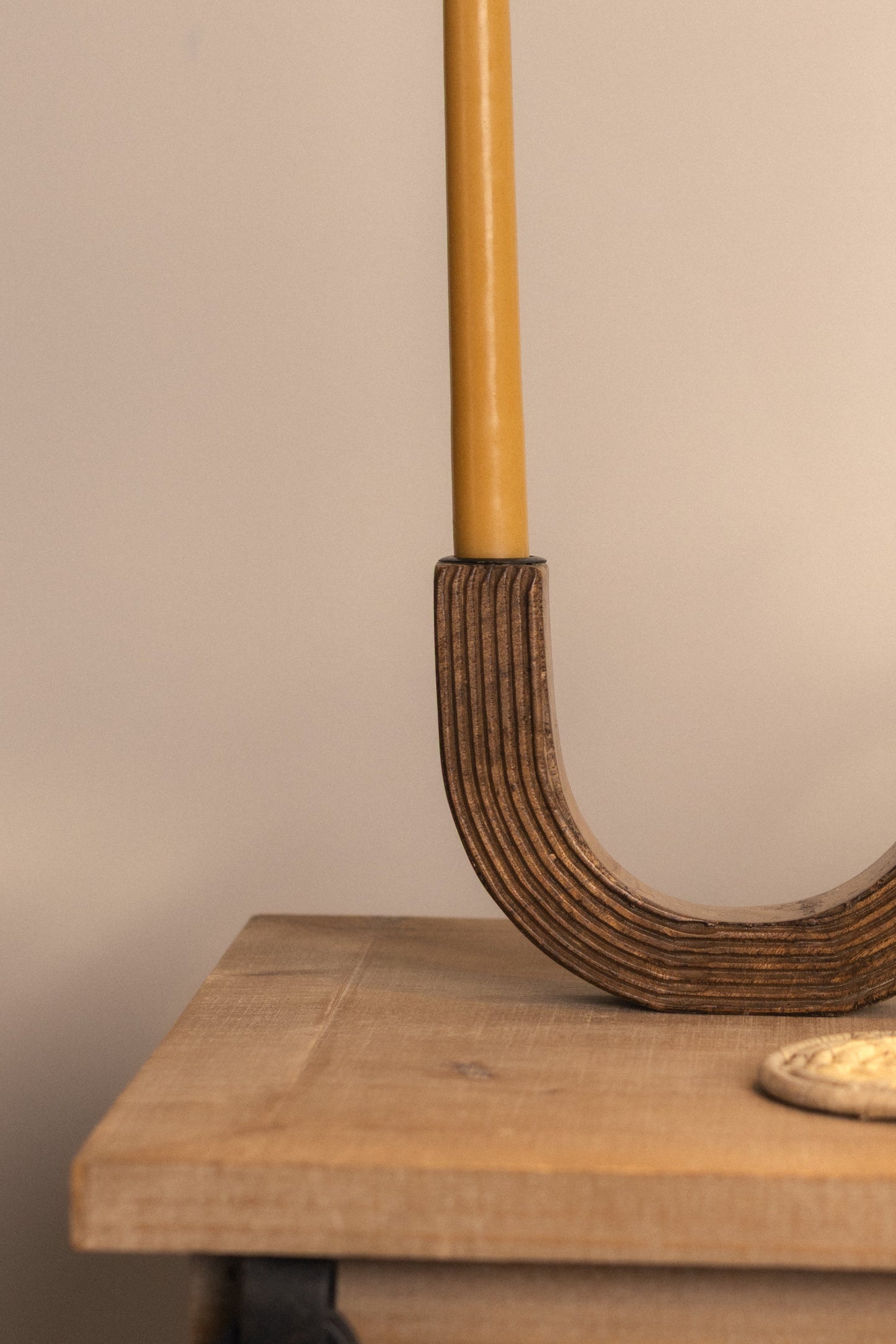 Arc Wooden Candle Holder