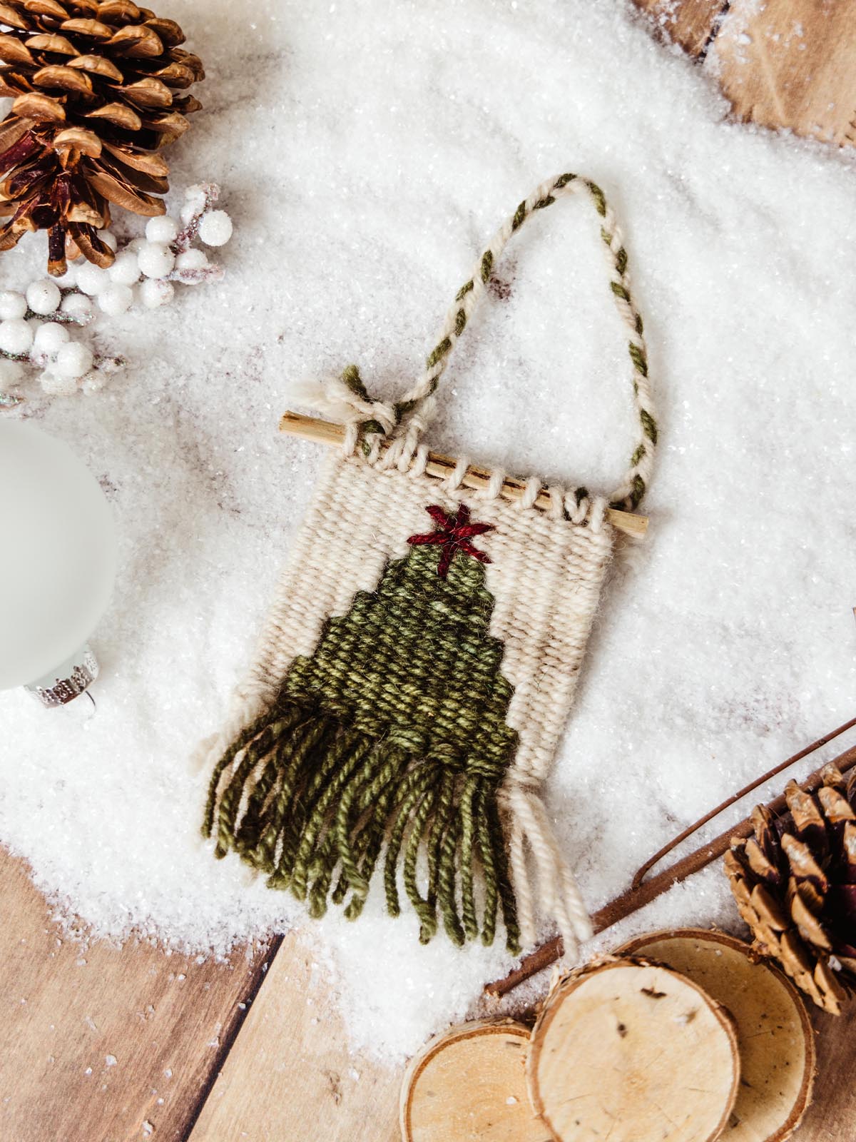 Woven Christmas Tree Ornament