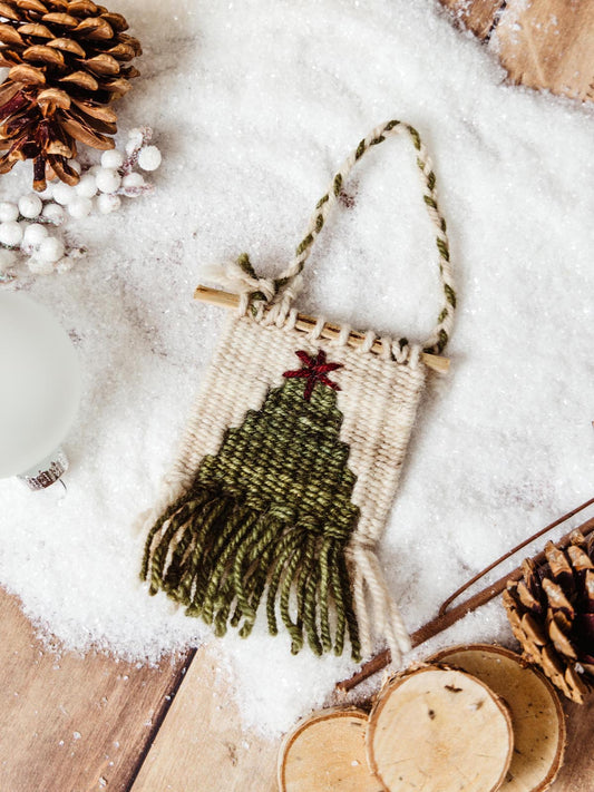 Woven Christmas Tree Ornament